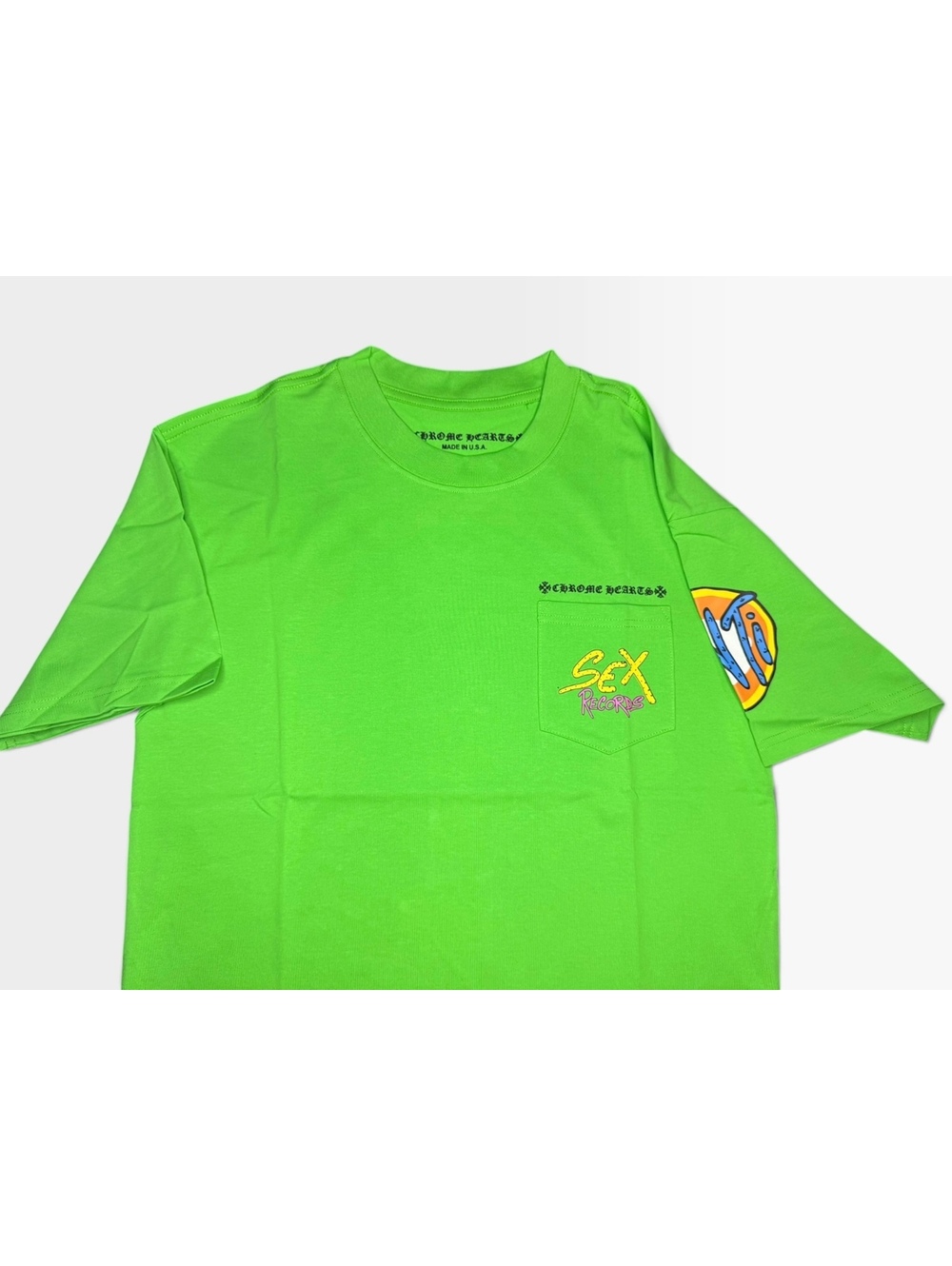 Chrome Hearts Sex Records green T-shirt